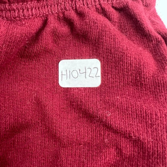 Cat & Jack Baby Drawstring Elastic Waist Ribbed Jogger Pants Burgundy 3M-6M NWOT - Picture 3 of 4